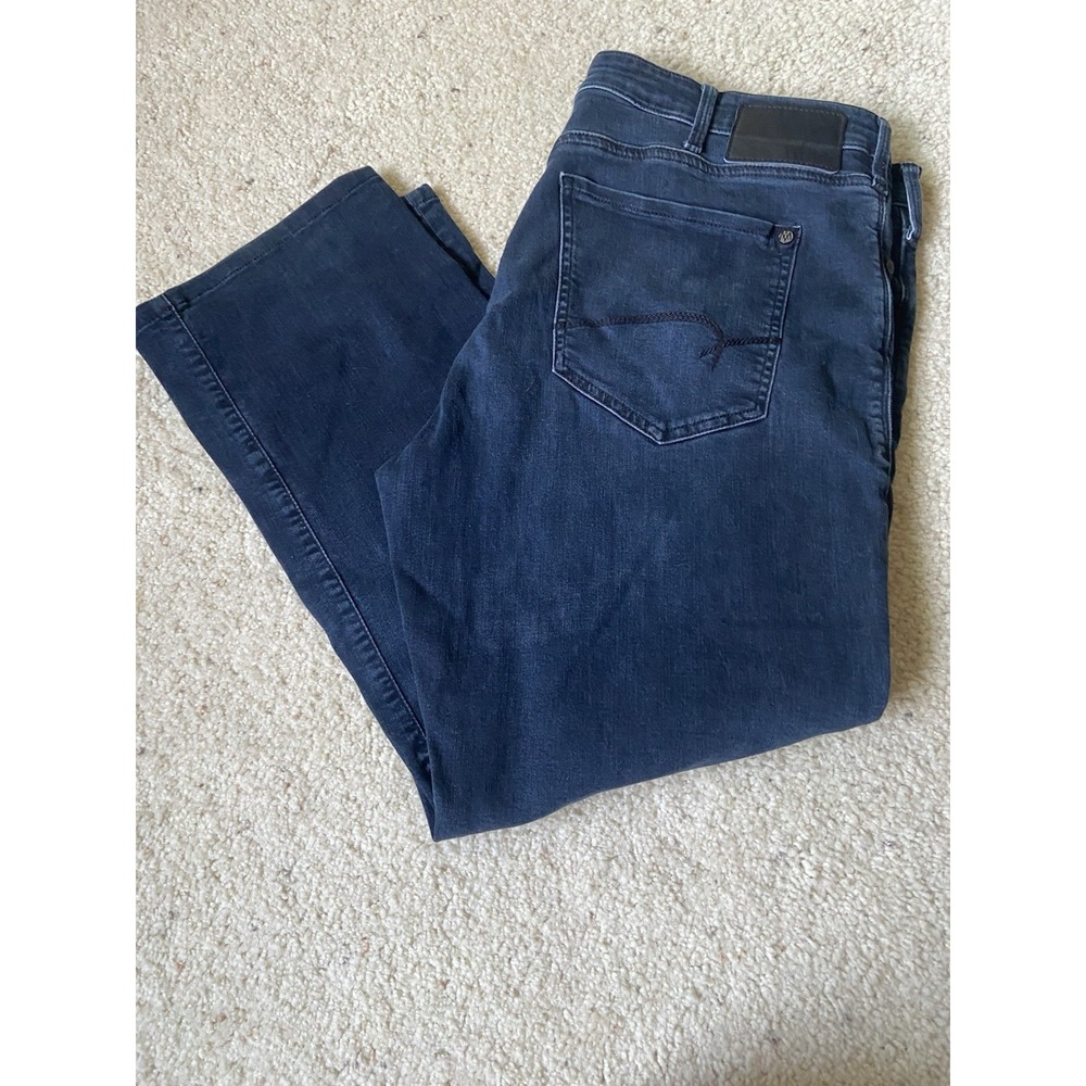 Men's Mavi -Matt-Relaxed Straight Leg‎ Dark Blue Jeans-Size  38X32- Very Clean